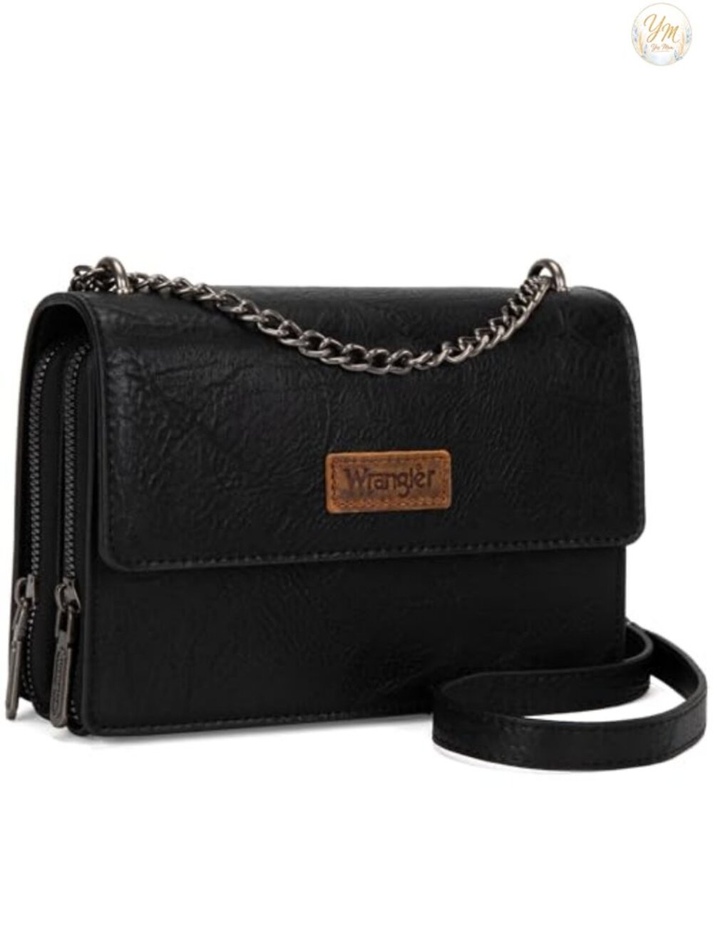 Wrangler Flap Crossbody Purse Chain Strap Shoulder Bag Clutch Wallet